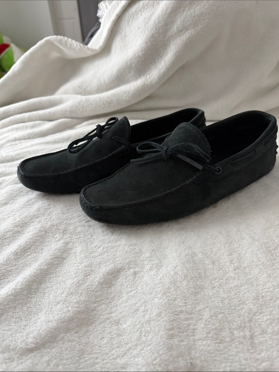 TOD\'S Men\'s Navy Suede Loafer Comfort Bow Accent Rubber Sole Slip-On US 10 main image 4